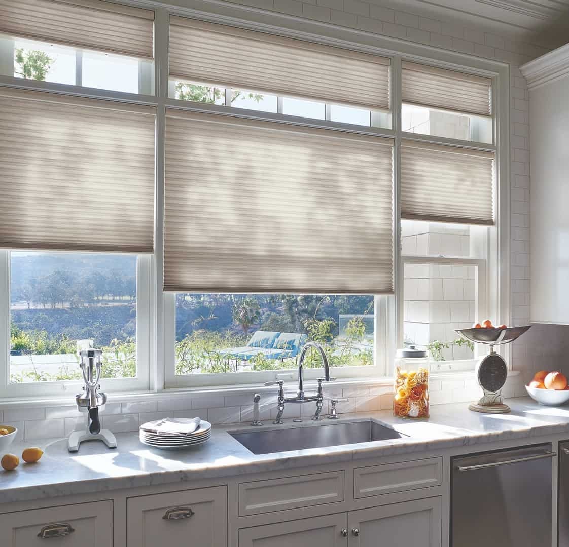 Duette® Honeycomb Shades near Kingston, Washington (WA) and other Hunter Douglas Motorized Window Coverings