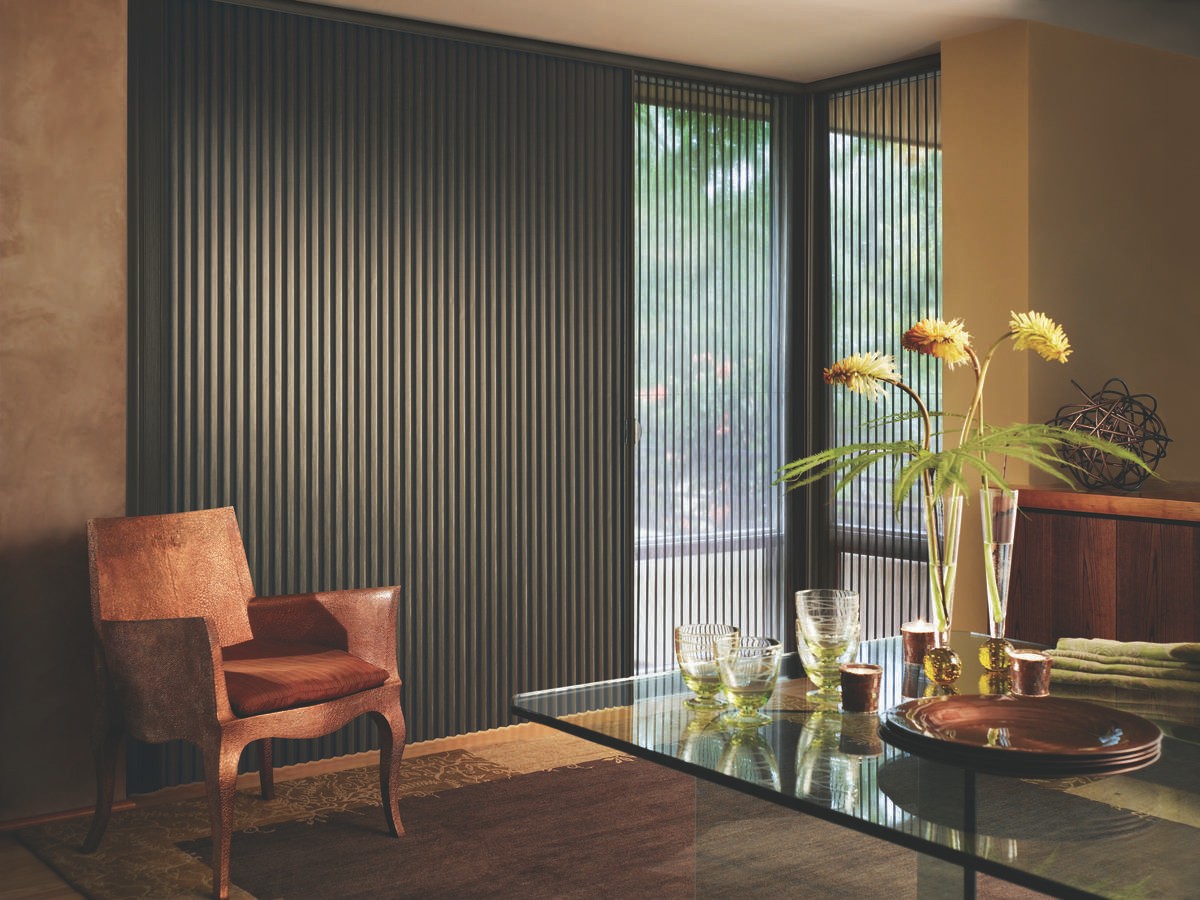 Custom shades for homes near Bainbridge Island, Washington (WA) including Hunter Douglas roller shades.