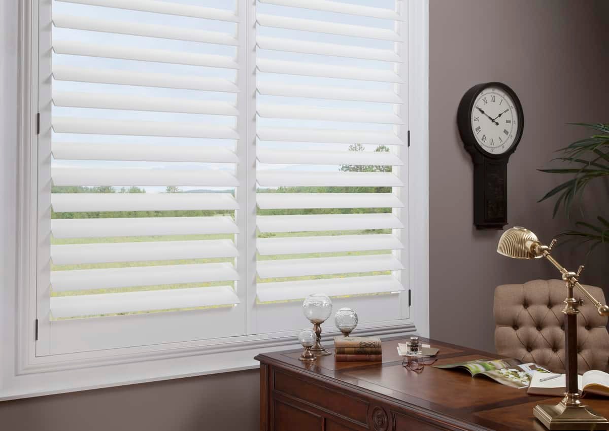 Hunter Douglas NewStyle® Hybrid Shutters Bainbridge Island, Washington (WA) outfitting your home with shutters, motorized shutters