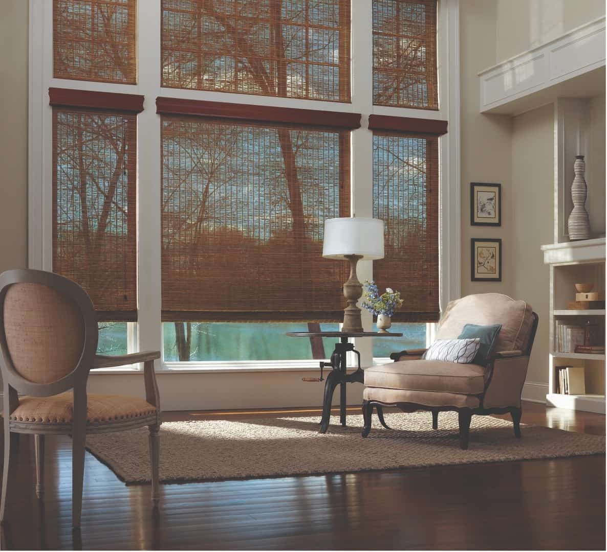 Provenance® Woven Wood Shades near Bainbridge Island, Washington (WA) Hunter Douglas Wooden Blinds Organic Blinds.