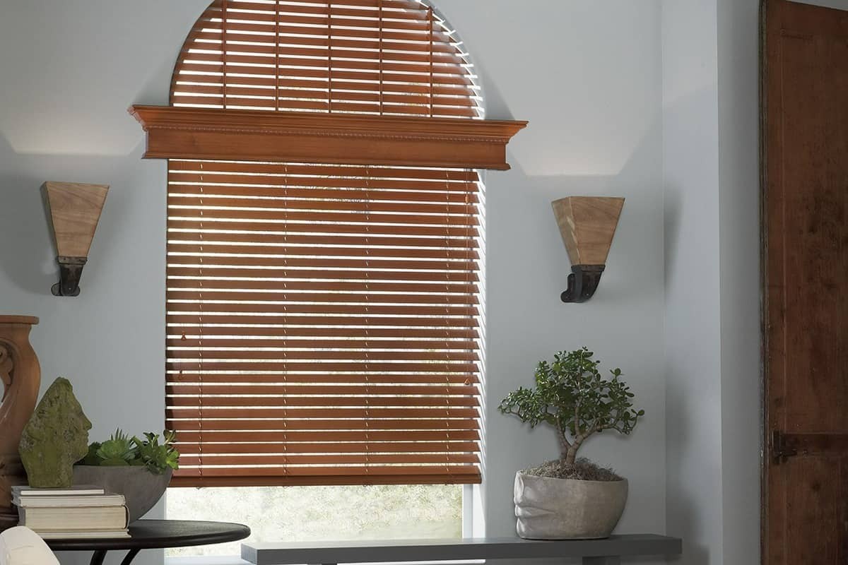 Hunter Douglas Parkland® Wood Blinds Metal Blinds Blinds for Living Room Windows near Bainbridge Island, Washington